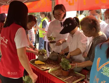 光明街道V爱之家开展户外园艺种植体验 吸引百人参与