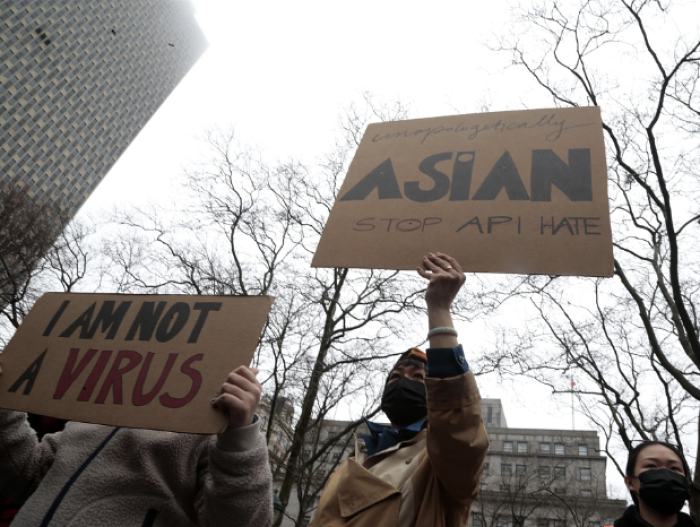 美媒：美国反亚裔仇恨犯罪事件激增150%