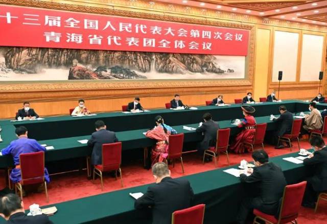 △3月7日，习近平总书记参加青海代表团审议。