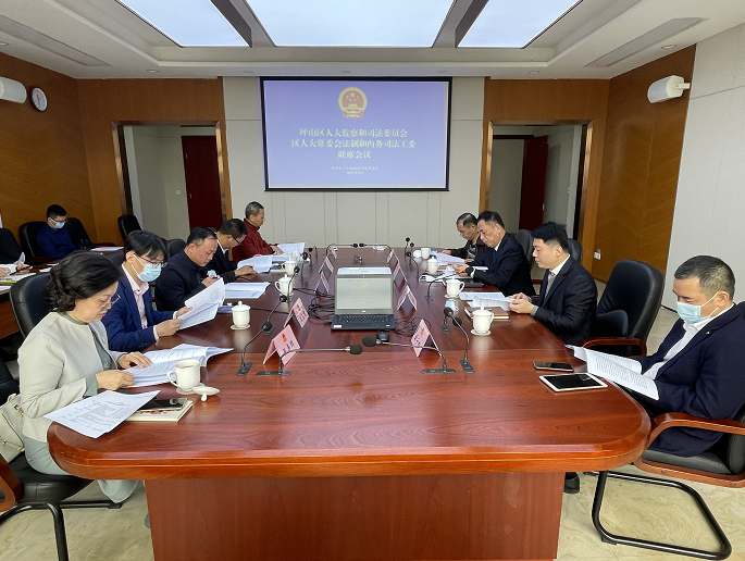 坪山区人大监司委、区人大常委会法工委召开2021年第一次联席会议
