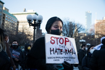 美国亚特兰大游行抗议针对亚裔的仇恨行为