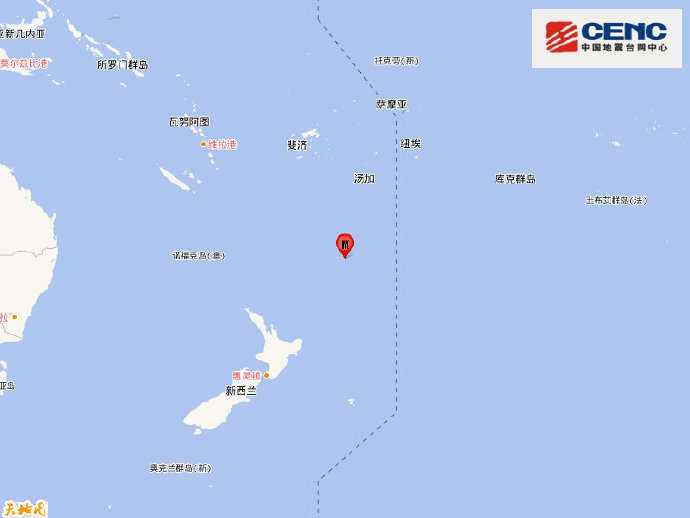 新西兰克马德克群岛发生7.8级地震