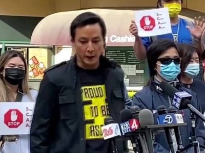 吴彦祖美国街头为亚裔发声：我们很愤怒，我们受够了！