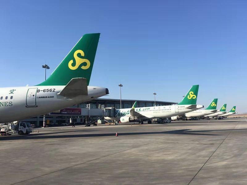 山东菏泽牡丹机场正式通航 春秋航空独飞上海至山东菏泽