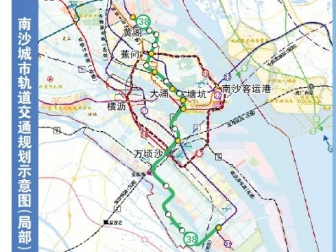 南沙站将引入3条地铁，38号线首度曝光