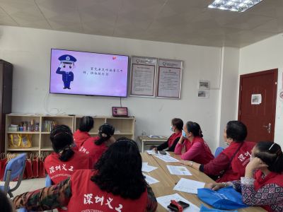 塘尾社区志愿者集中学习防诈骗知识