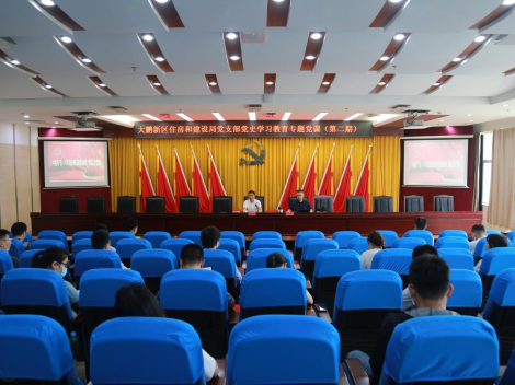 大鹏新区住建局党支部开展“学史力行”党史学习教育专题党课（第二期）活动