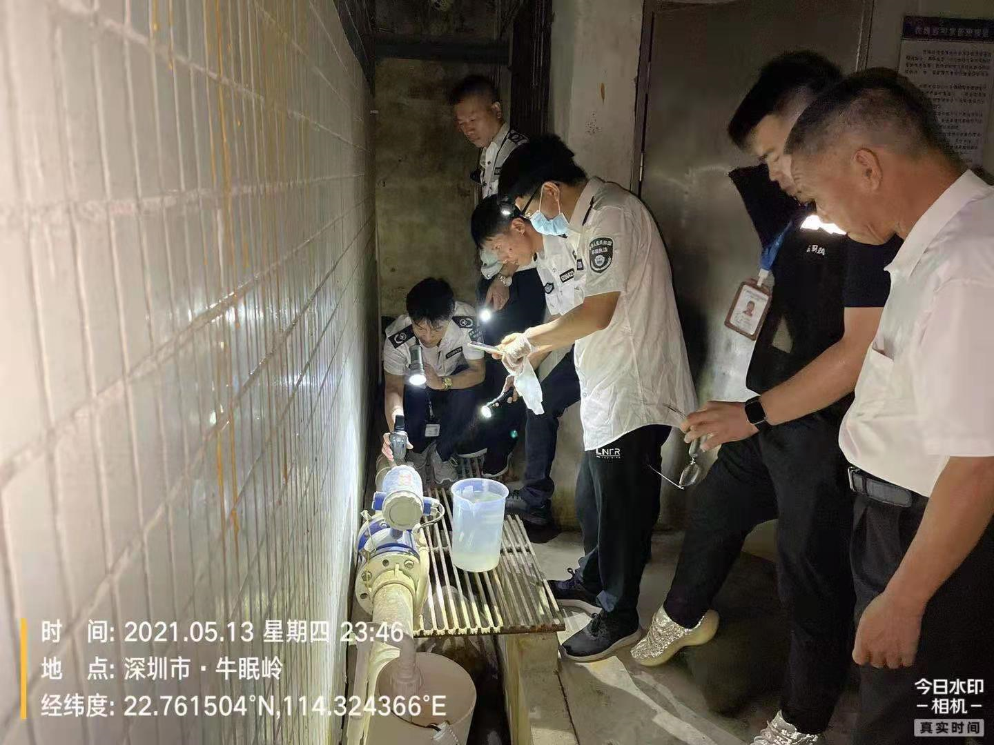 龙岗突查6家涉水重点在管企业              