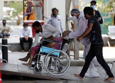 印度日增新冠肺炎确诊超40万例现新高，累计超1910万例