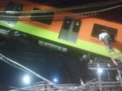 墨西哥一轨道交通设施坍塌，已致至少13死70伤