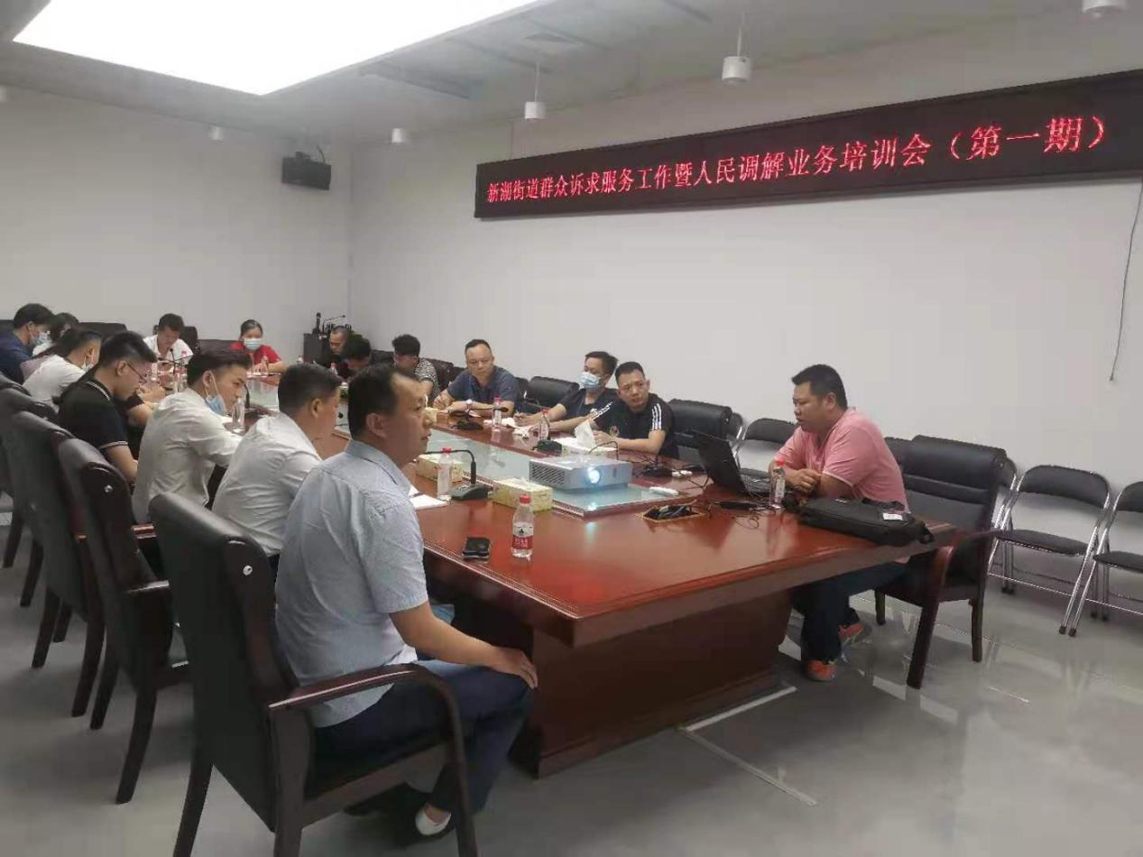 提升职工矛盾化解水平 新湖街道组织群众诉求服务和人民调解工作培训  