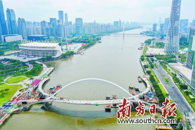 广州首座跨珠江人行桥6月开放 现向全球征名