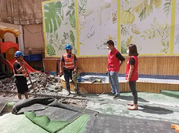 我为群众办实事 | 幼儿园区积水为患 公明社区排忧解难护航“幼苗”校园安全