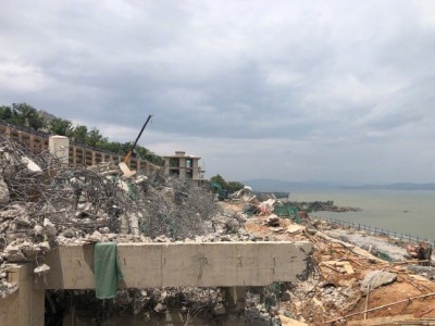 滇池长腰山已拆建筑2.7万平方米，5月30日前全部拆除