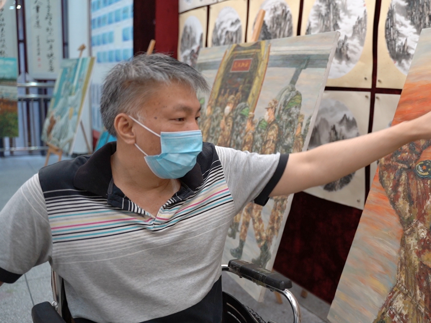 为建党百年献礼！东莞市民创作十三幅抗疫主题油画
