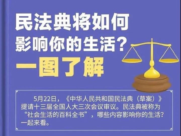 普法宣传 | 一图看懂民典法