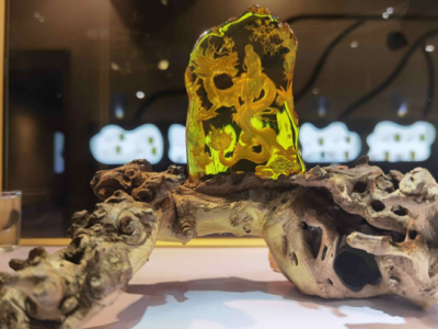 世纪琥珀博物馆展出精美琥珀宝石，感受千万年文化魅力