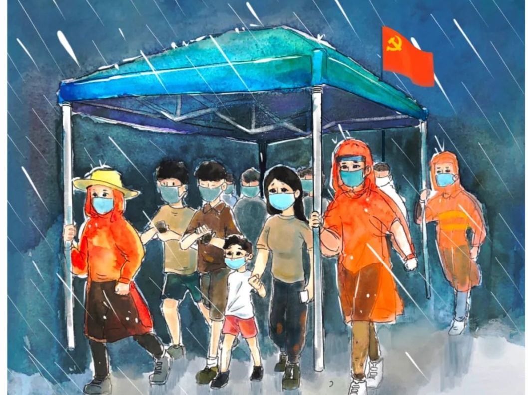 继续暖！前几天让深圳人刷屏的他们，今天成了漫画的主角