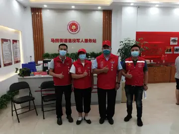 马田街道退役军人红星志愿队助力社区疫情防控  