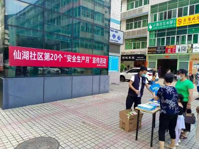 仙湖社区党委开展全国第20个“安全生产月”宣传活动  