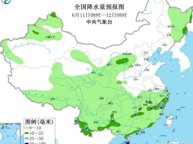 出门带伞！南方降雨一轮接一轮 北方高温范围扩大