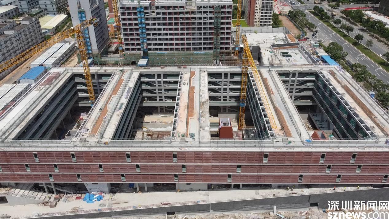 飞阅钢铁“深”林 ｜深圳市第十五高级中学将于本月底完工