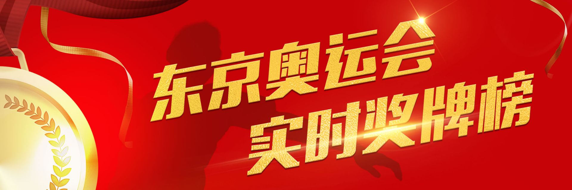 东京奥运会实时奖牌榜