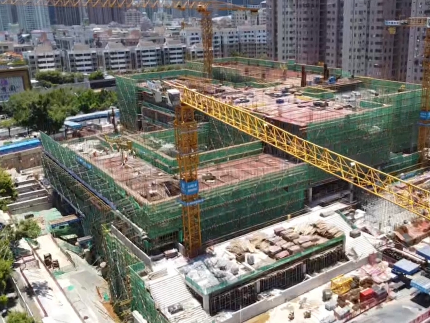 飞阅钢铁“深”林33 ｜福田皇岗中学进入主体建设阶段