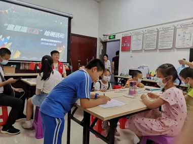 “童星画红星”  景华社区开展青少年绘画活动礼赞建党百年