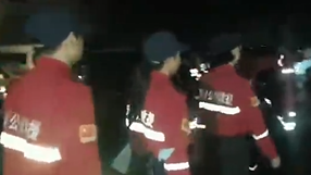凌晨三点半，救援集结号响起，队伍紧急奔赴新乡市大块镇东郭村