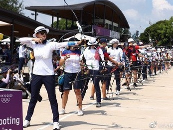 射箭女子个人赛中国三人全部晋级，其中杨晓蕾排名第14