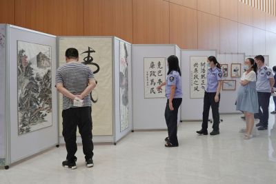 翰墨颂廉洁，丹青扬正气——新湖街道举办廉政主题书画展