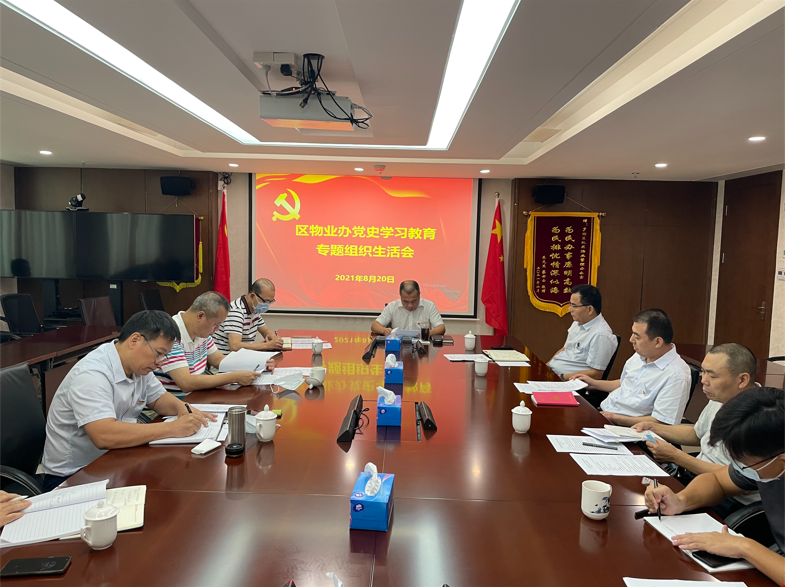罗湖区机关物业办党支部召开党史学习教育专题组织生活会