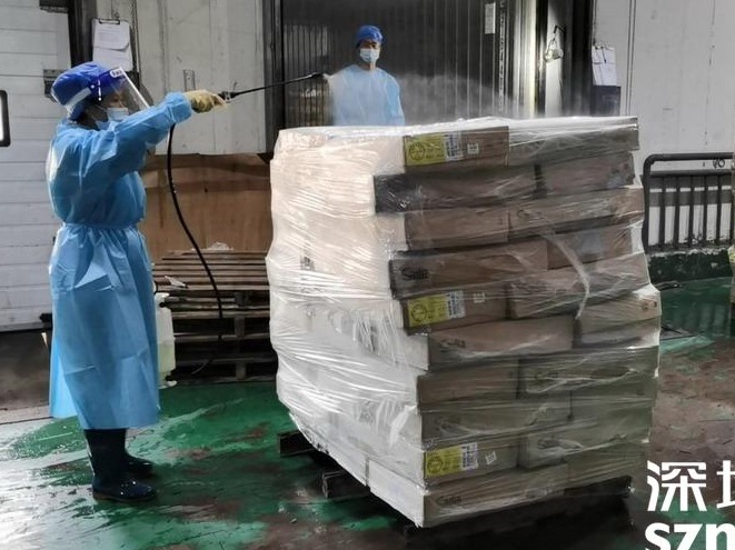 深圳进口冻品集中监管仓一年拦截阳性冻品304．698吨 从业人员无一人感染