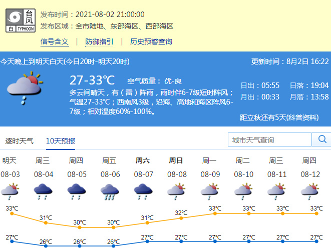 一眼望去都是雨！深圳发布台风白色预警
