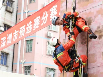 108名救援尖兵“惊艳”消防行业技能竞赛深圳市预选赛 ​ 