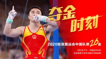 第26金！中国体操选手刘洋吊环夺金