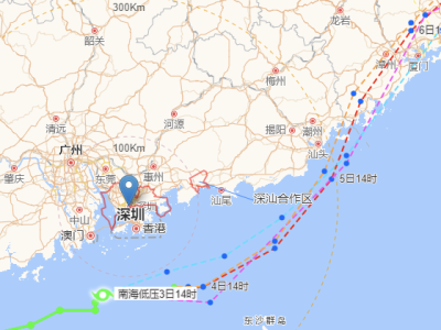 频密降雨+6-8级阵风！热带低压将在深圳南部海面“擦肩而过”