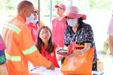 疫情防控宣传活动进社区 健康宣传你我他  