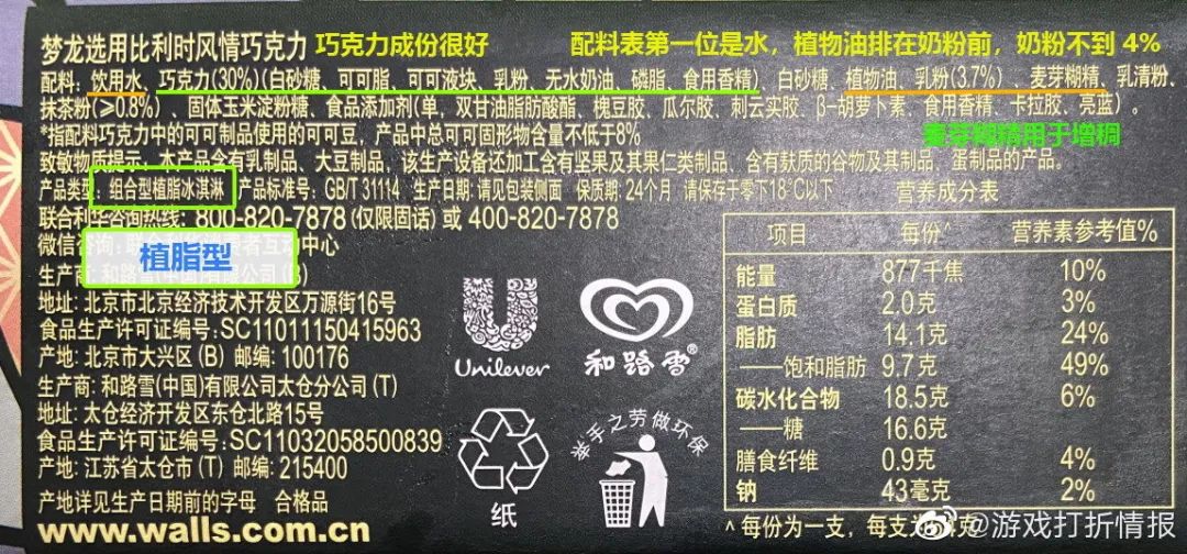 梦龙冰淇淋原料“双标”？乳业专家分析原因