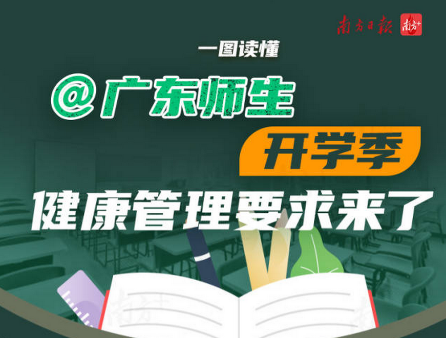 一图读懂|开学在即！广东公布返校要求→
