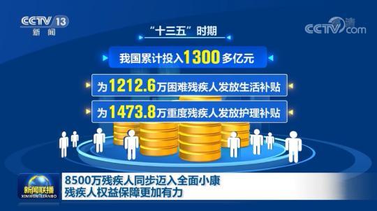8500万残疾人同步迈入全面小康，残疾人权益保障更加有力 