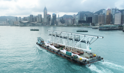 预计2023年竣工！香港启德体育园超大型主钢架第一段已顺利运抵