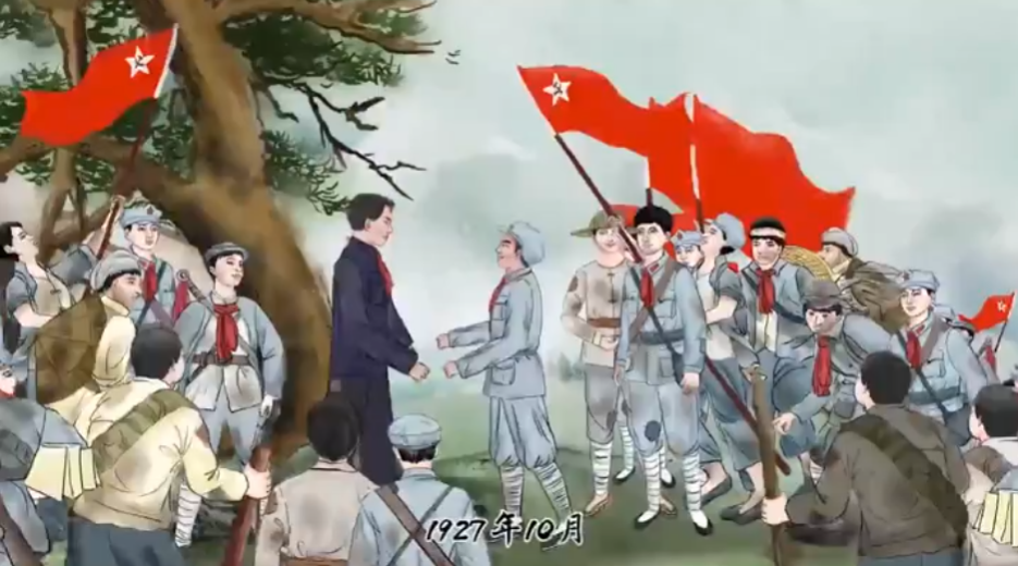 水墨动画《奇迹 有密码》之“不平凡的扁担”