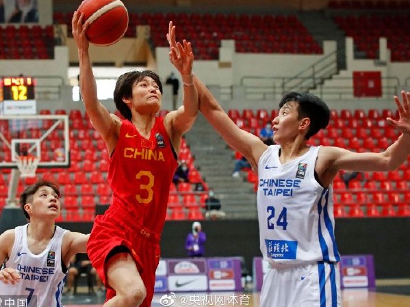 亚洲杯中国女篮两连胜：74分大胜中国台北