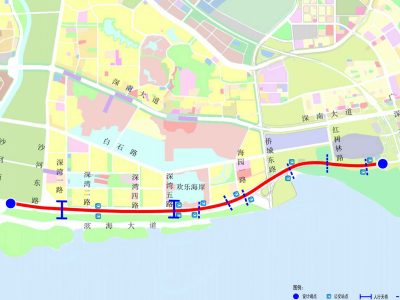 滨海大道交通综合改造工程完成第三期交通疏解，主体下沉隧道进入建设“攻坚期”