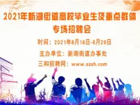 我为群众办实事 | 新湖街道举办“高校毕业生及重点群体”网络专场招聘会