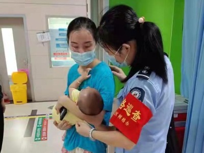8个月大幼童不慎摔伤，宝安松岗3名女网格员援手紧急送医