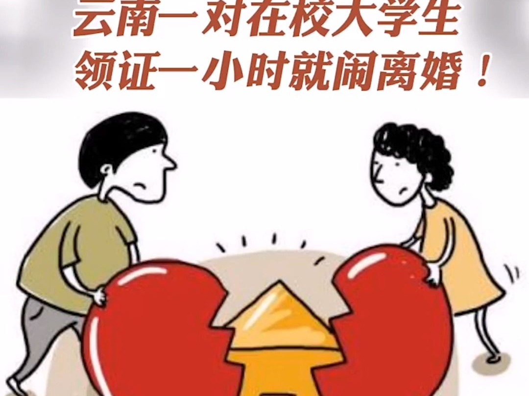 大学生领证1小时闹离婚？法院这样判……
