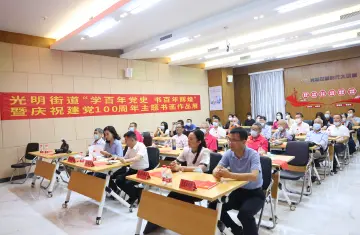 光明街道举办“学百年党史 书百年辉煌”暨庆祝建党100周年主题书画作品展